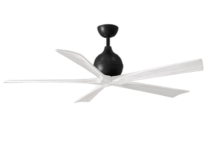 Matthews Fan Company - IR5-BK-MWH-60 - 60"Ceiling Fan - Irene-5 - Matte Black