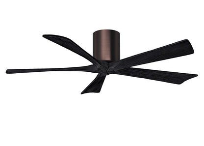 Matthews Fan Company - IR5H-BB-BK-52 - 52"Ceiling Fan - Irene-5H - Brushed Bronze