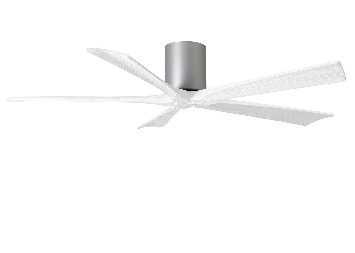 Matthews Fan Company - IR5H-BN-MWH-60 - 60"Ceiling Fan - Irene-5H - Brushed Nickel