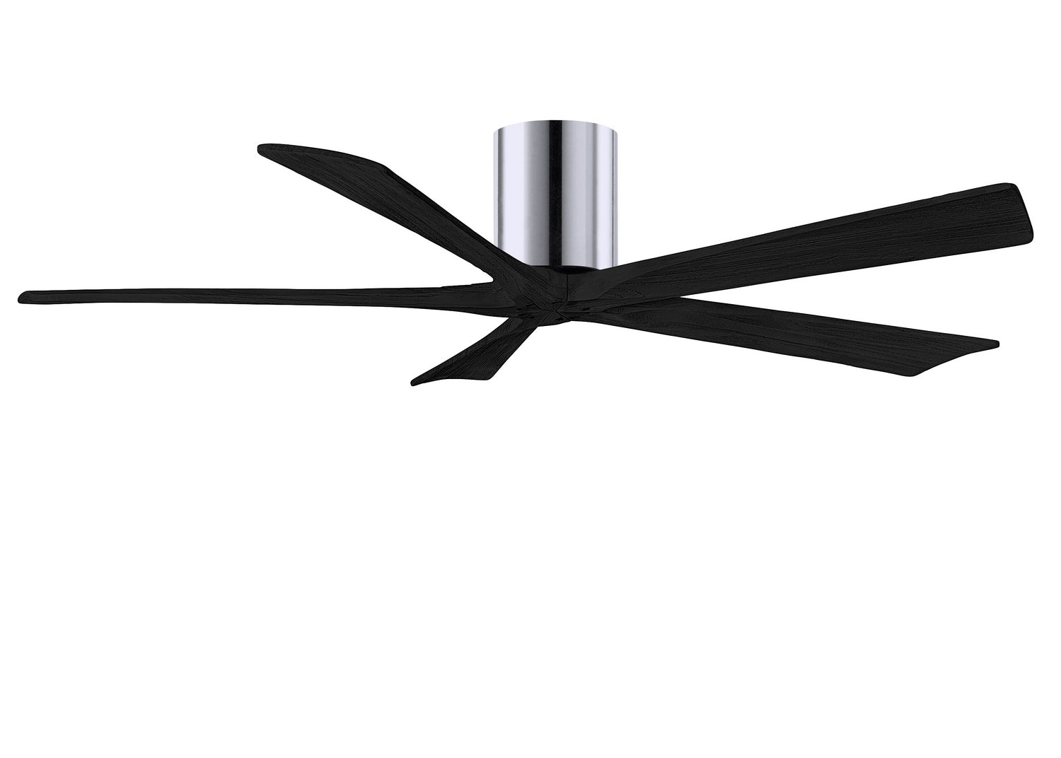 Matthews Fan Company - IR5H-CR-BK-60 - 60"Ceiling Fan - Irene-5H - Polished Chrome