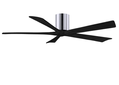 Matthews Fan Company - IR5H-CR-BK-60 - 60"Ceiling Fan - Irene-5H - Polished Chrome