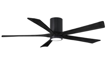 Matthews Fan Company - IR5HLK-BK-BK-60 - 60"Ceiling Fan - Irene-5HLK - Matte Black