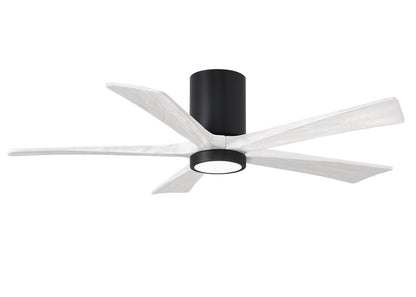 Matthews Fan Company - IR5HLK-BK-MWH-52 - 52"Ceiling Fan - Irene-5HLK - Matte Black