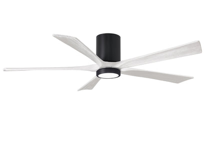 Matthews Fan Company - IR5HLK-BK-MWH-60 - 60"Ceiling Fan - Irene-5HLK - Matte Black