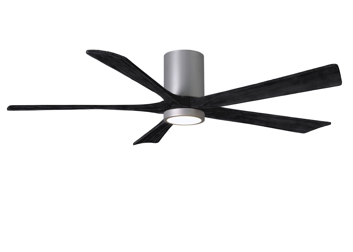 Matthews Fan Company - IR5HLK-BN-BK-60 - 60"Ceiling Fan - Irene-5HLK - Brushed Nickel