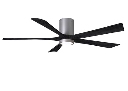 Matthews Fan Company - IR5HLK-BN-BK-60 - 60"Ceiling Fan - Irene-5HLK - Brushed Nickel
