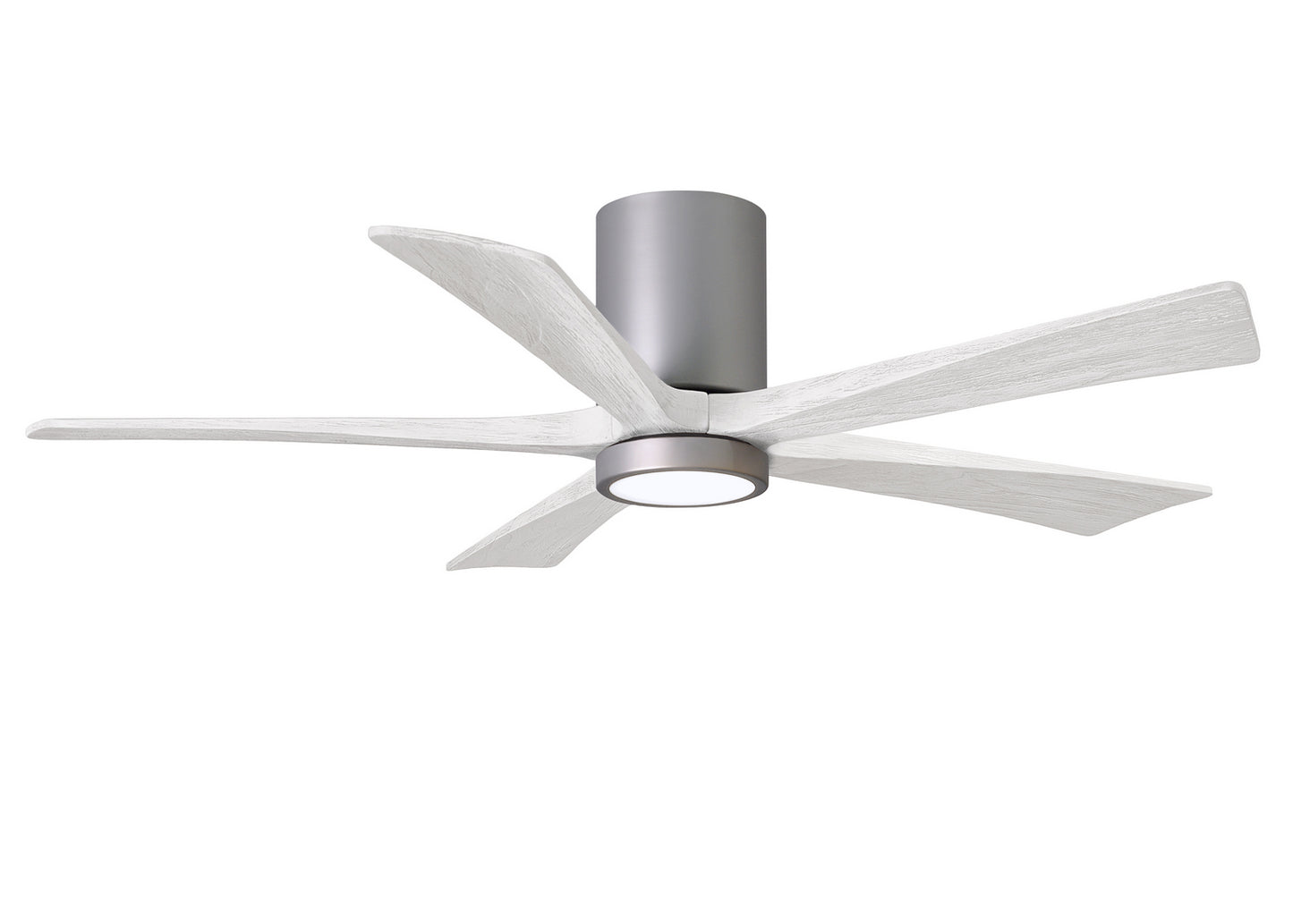 Matthews Fan Company - IR5HLK-BN-MWH-52 - 52"Ceiling Fan - Irene-5HLK - Brushed Nickel