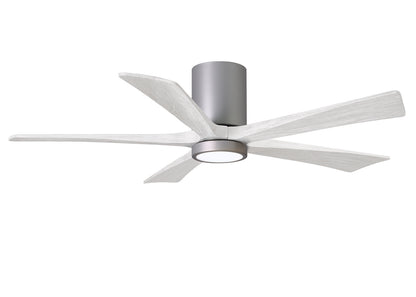Matthews Fan Company - IR5HLK-BN-MWH-52 - 52"Ceiling Fan - Irene-5HLK - Brushed Nickel