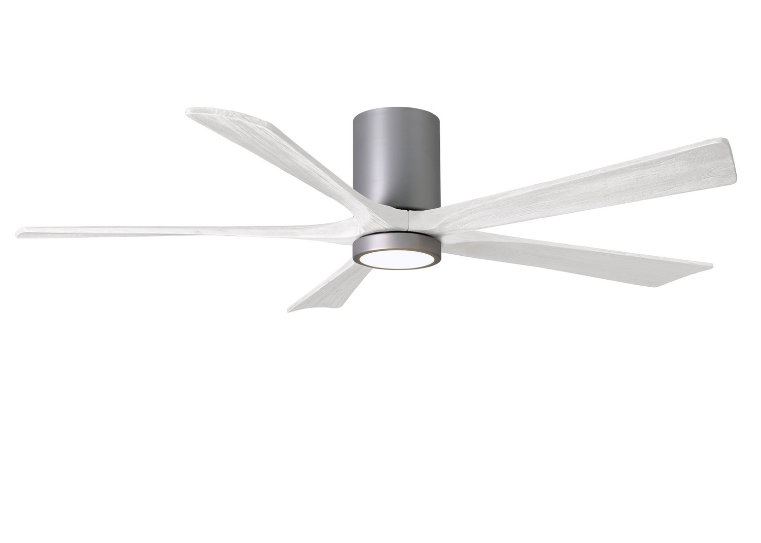Matthews Fan Company - IR5HLK-BN-MWH-60 - 60"Ceiling Fan - Irene-5HLK - Brushed Nickel