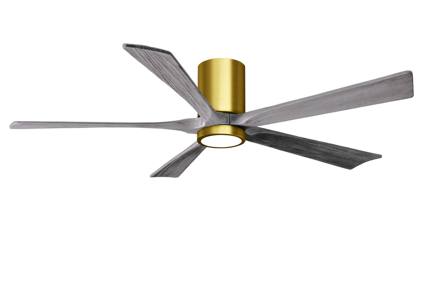 Matthews Fan Company - IR5HLK-BRBR-BW-60 - 60"Ceiling Fan - Irene-5HLK - Brushed Brass