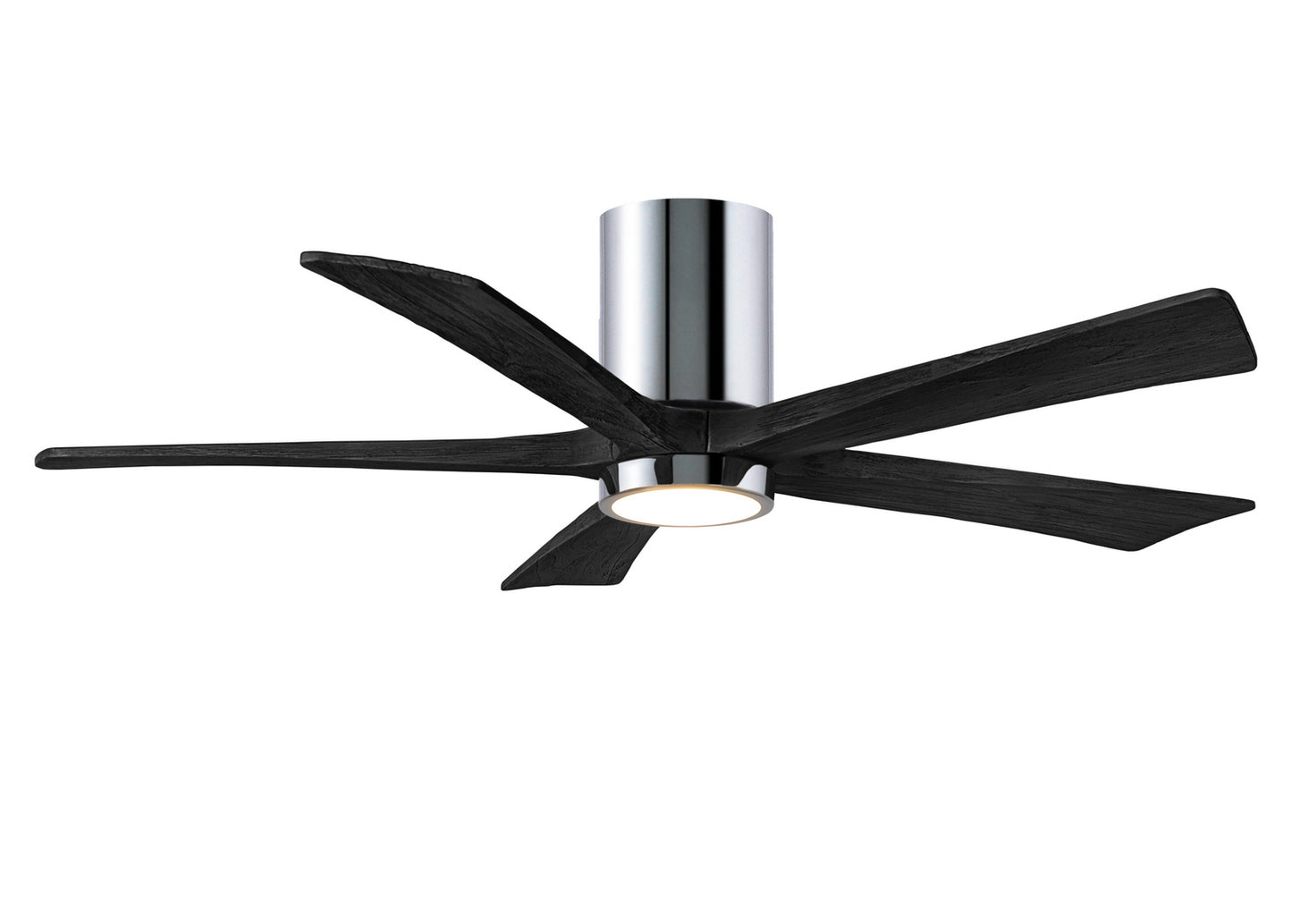 Matthews Fan Company - IR5HLK-CR-BK-52 - 52"Ceiling Fan - Irene-5HLK - Polished Chrome