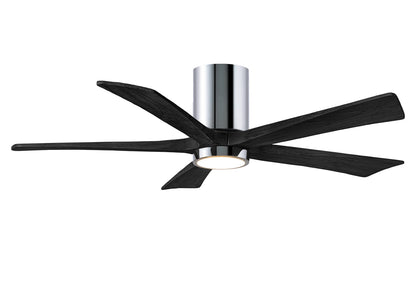 Matthews Fan Company - IR5HLK-CR-BK-52 - 52"Ceiling Fan - Irene-5HLK - Polished Chrome