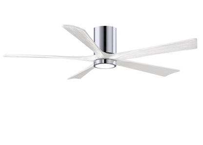 Matthews Fan Company - IR5HLK-CR-MWH-60 - 60"Ceiling Fan - Irene-5HLK - Polished Chrome