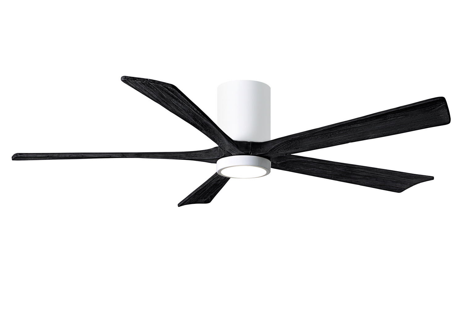 Matthews Fan Company - IR5HLK-WH-BK-60 - 60"Ceiling Fan - Irene-5HLK - Gloss White