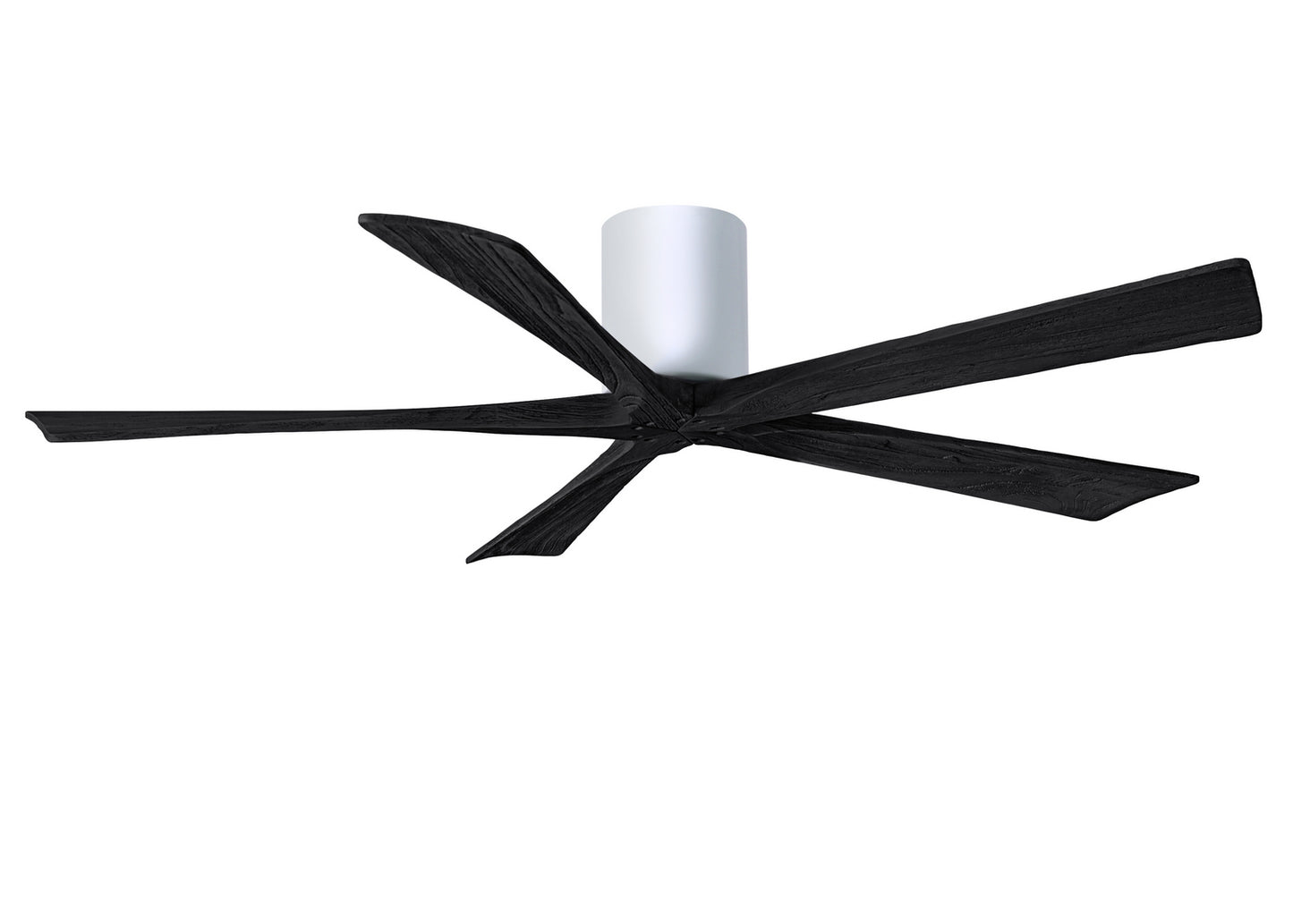 Matthews Fan Company - IR5H-WH-BK-60 - 60"Ceiling Fan - Irene-5H - Gloss White