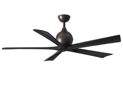 Matthews Fan Company - IR5-TB-BK-60 - 60"Ceiling Fan - Irene-5 - Textured Bronze