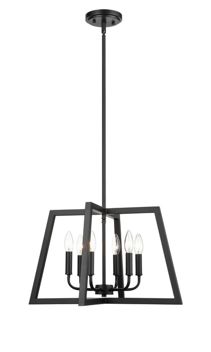 Millennium - 8146-MB - Six Light Pendant - Matte Black
