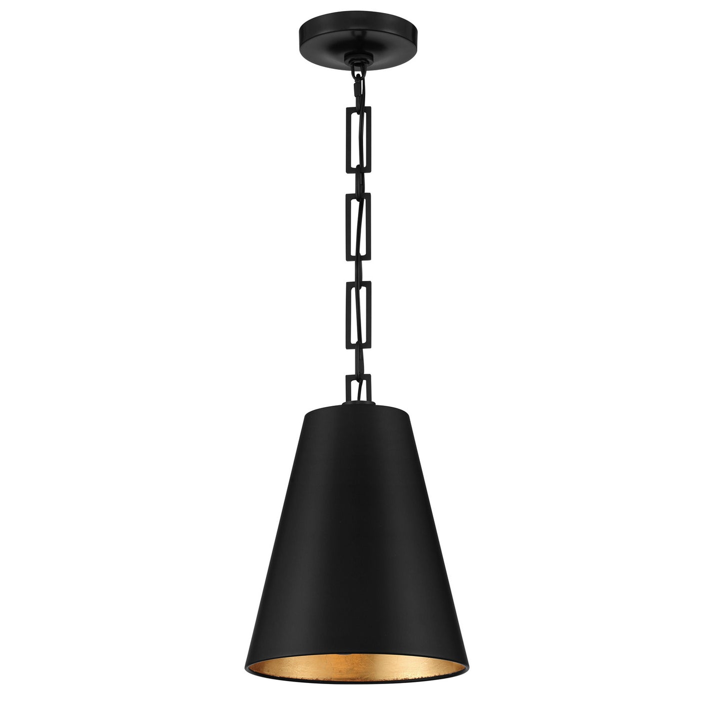 Crystorama - 8685-MK-GA - Two Light Chandelier - Alston - Matte Black + Antique Gold