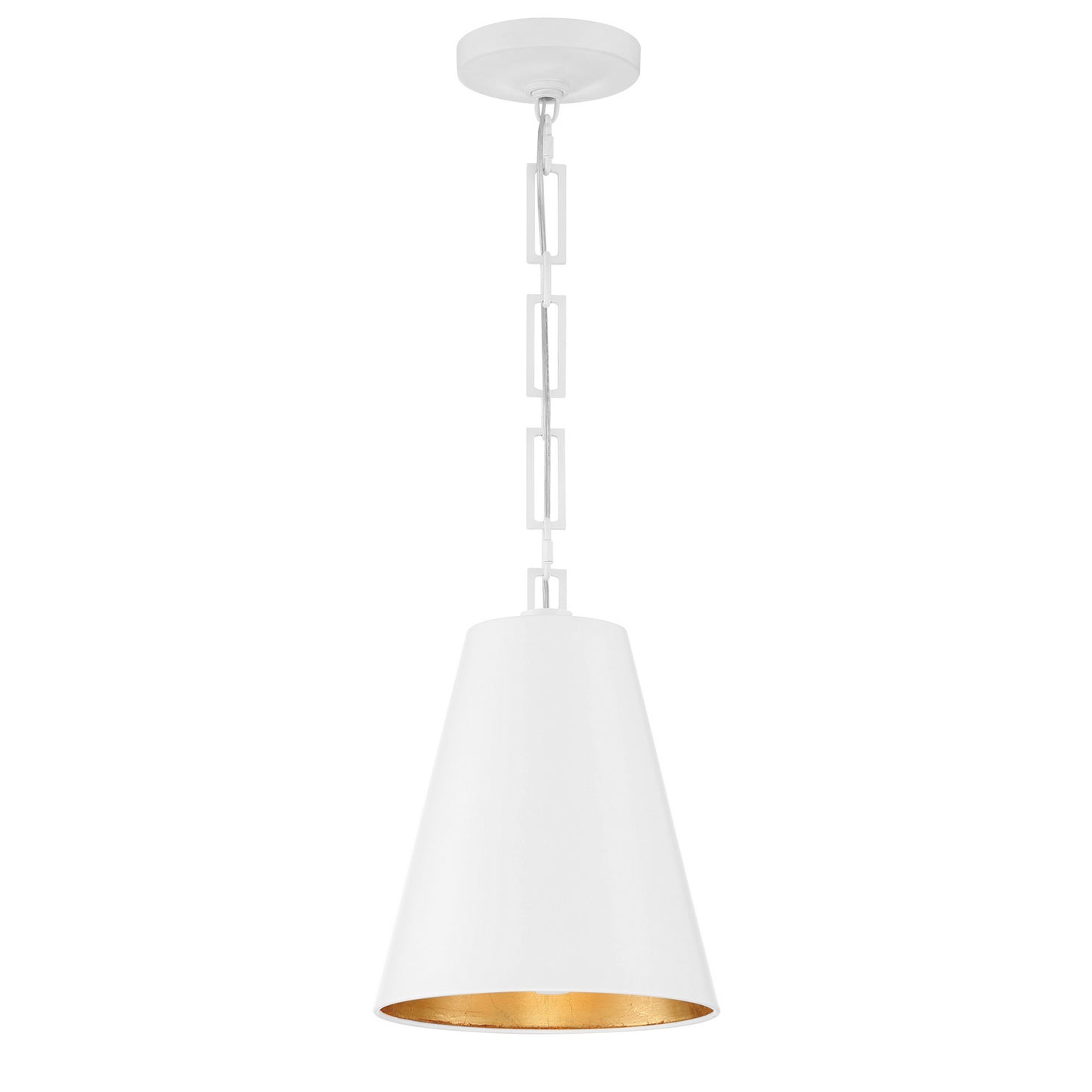 Crystorama - 8685-MT-GA - Two Light Chandelier - Alston - Matte White + Antique Gold