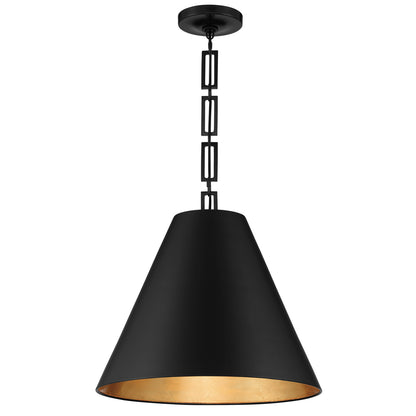 Crystorama - 8687-MK-GA - Three Light Chandelier - Alston - Matte Black + Antique Gold