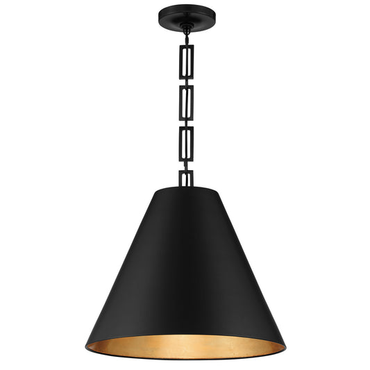 Crystorama - 8687-MK-GA - Three Light Chandelier - Alston - Matte Black + Antique Gold