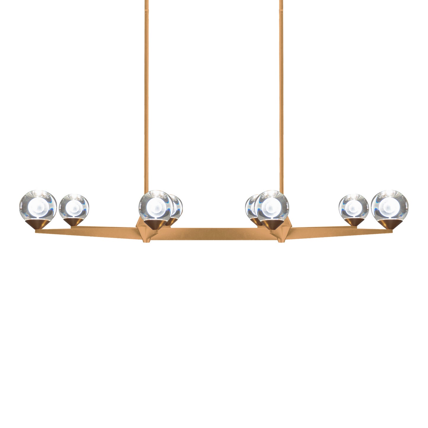 Modern Forms - PD-82044-AB - LED Chandelier - Double Bubble - Aged Brass