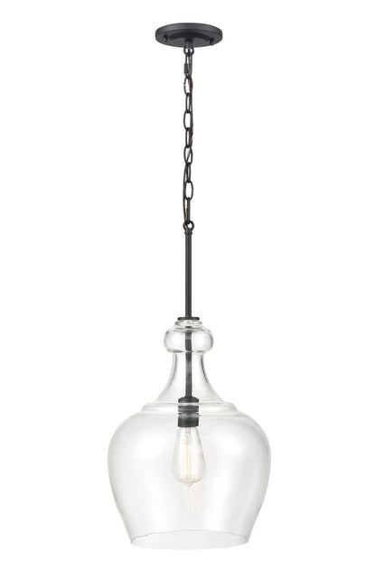 Millennium - 4211-MB - One Light Pendant - Corra - Matte Black