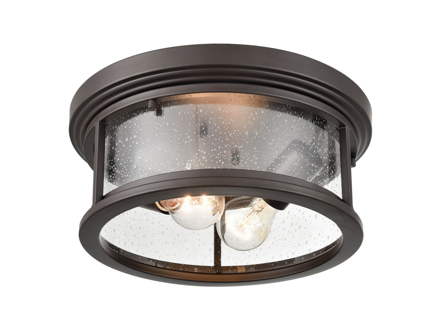 Millennium - 4402-PBZ - Two Light Flush Mount - Bresley - Powder Coated Bronze