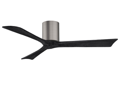 Matthews Fan Company - IR3H-BP-BK-52 - 52"Ceiling Fan - Irene-3H - Brushed Pewter