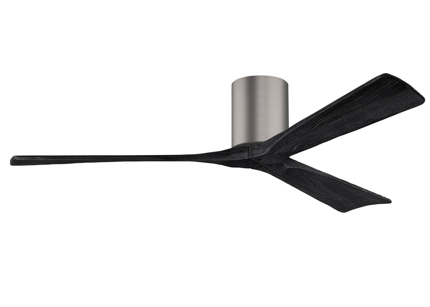 Matthews Fan Company - IR3H-BP-BK-60 - 60"Ceiling Fan - Irene-3H - Brushed Pewter
