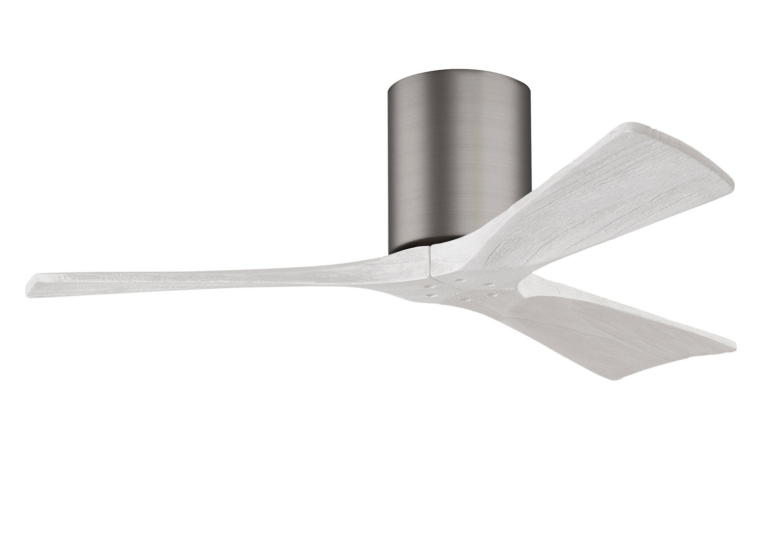 Matthews Fan Company - IR3H-BP-MWH-42 - 42"Ceiling Fan - Irene-3H - Brushed Pewter
