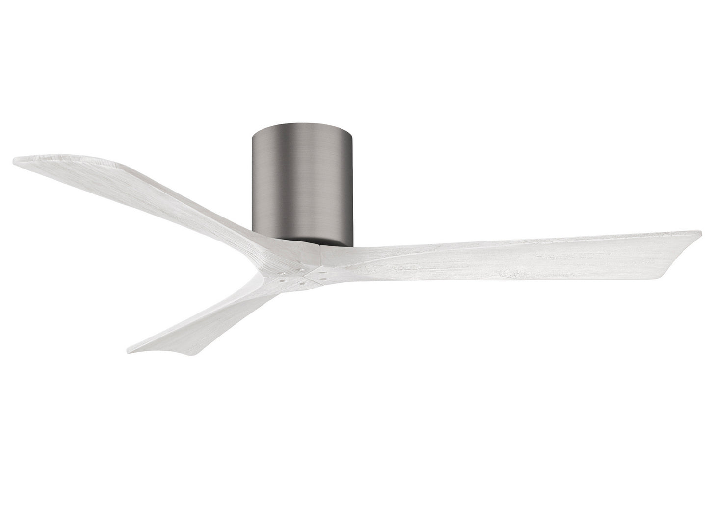 Matthews Fan Company - IR3H-BP-MWH-52 - 52"Ceiling Fan - Irene-3H - Brushed Pewter