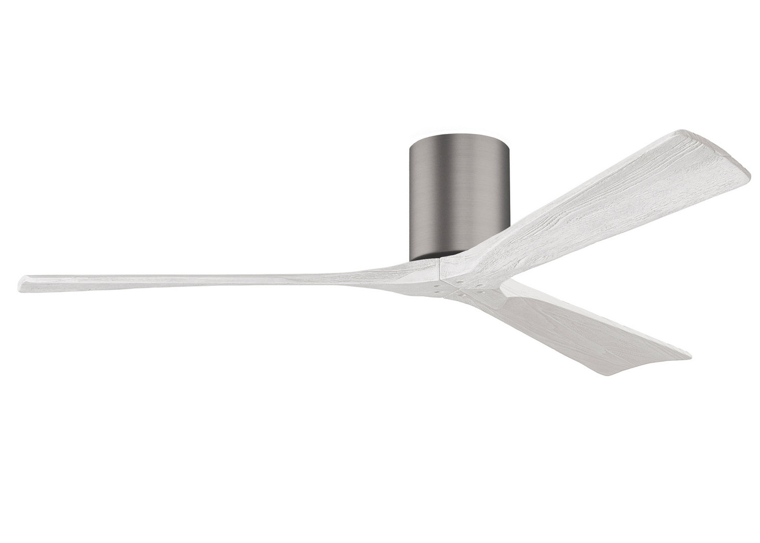 Matthews Fan Company - IR3H-BP-MWH-60 - 60"Ceiling Fan - Irene-3H - Brushed Pewter