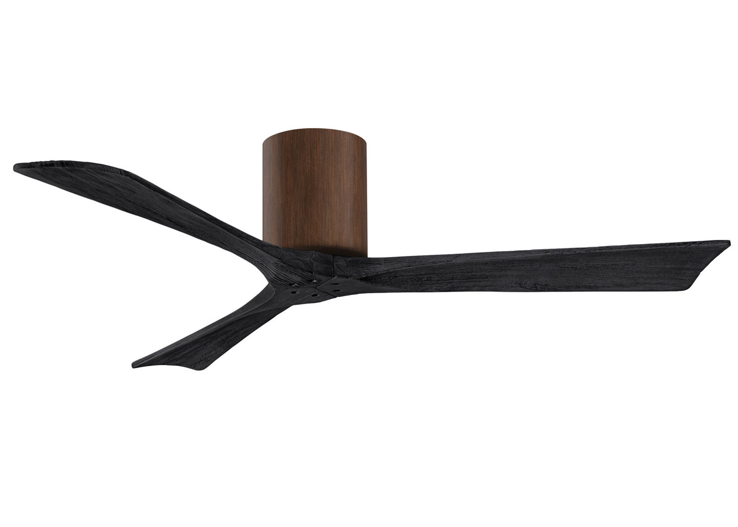 Matthews Fan Company - IR3H-WN-BK-52 - 52"Ceiling Fan - Irene-3H - Walnut