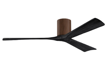Matthews Fan Company - IR3H-WN-BK-60 - 60"Ceiling Fan - Irene-3H - Walnut
