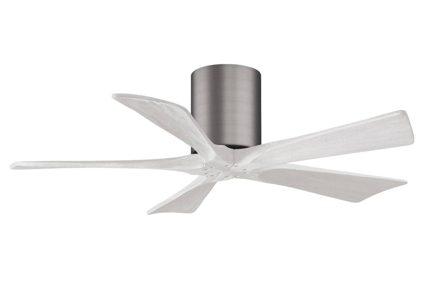 Matthews Fan Company - IR5H-BP-MWH-42 - 42"Ceiling Fan - Irene-5H - Brushed Pewter