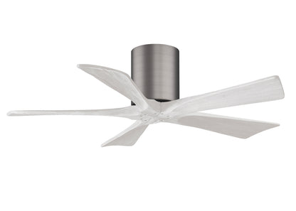 Matthews Fan Company - IR5H-BP-MWH-42 - 42"Ceiling Fan - Irene-5H - Brushed Pewter