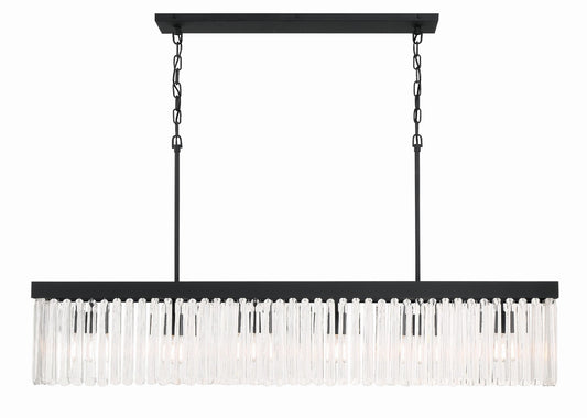 Crystorama - EMO-5407-BF - Six Light Chandelier - Emory - Black Forged