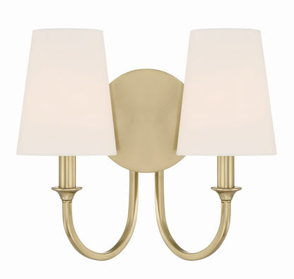 Crystorama - PAY-922-VG - Two Light Wall Sconce - Payton - Vibrant Gold