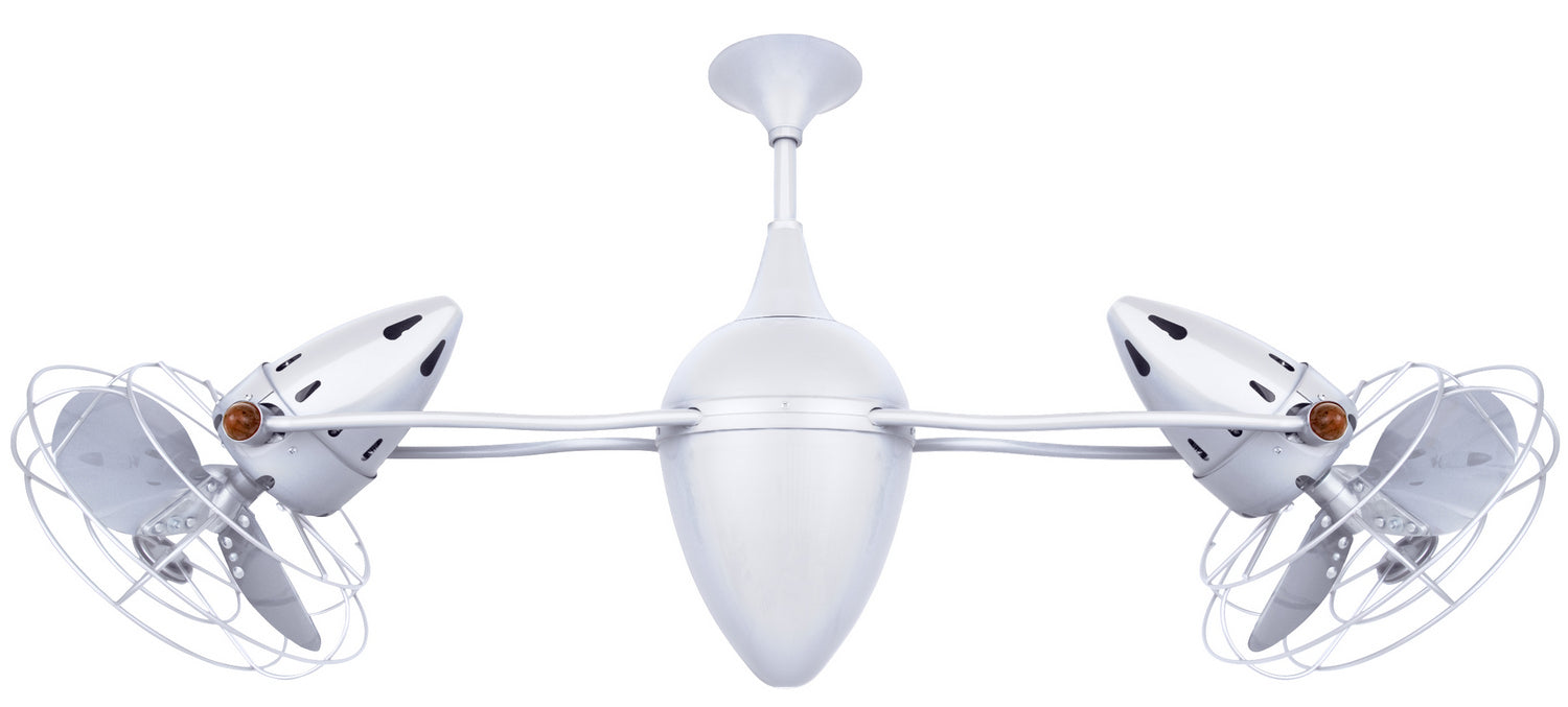 Matthews Fan Company - AR-WH-MTL - 48"Ceiling Fan - Ar Ruthiane - Gloss White