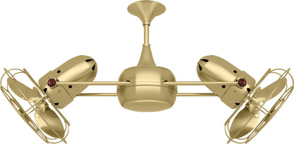 Matthews Fan Company - DD-BRBR-MTL - 36"Ceiling Fan - Duplo-Dinamico - Brushed Brass