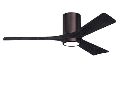 Matthews Fan Company - IR3HLK-BB-BK-52 - 52"Ceiling Fan - Irene-3HLK - Brushed Bronze