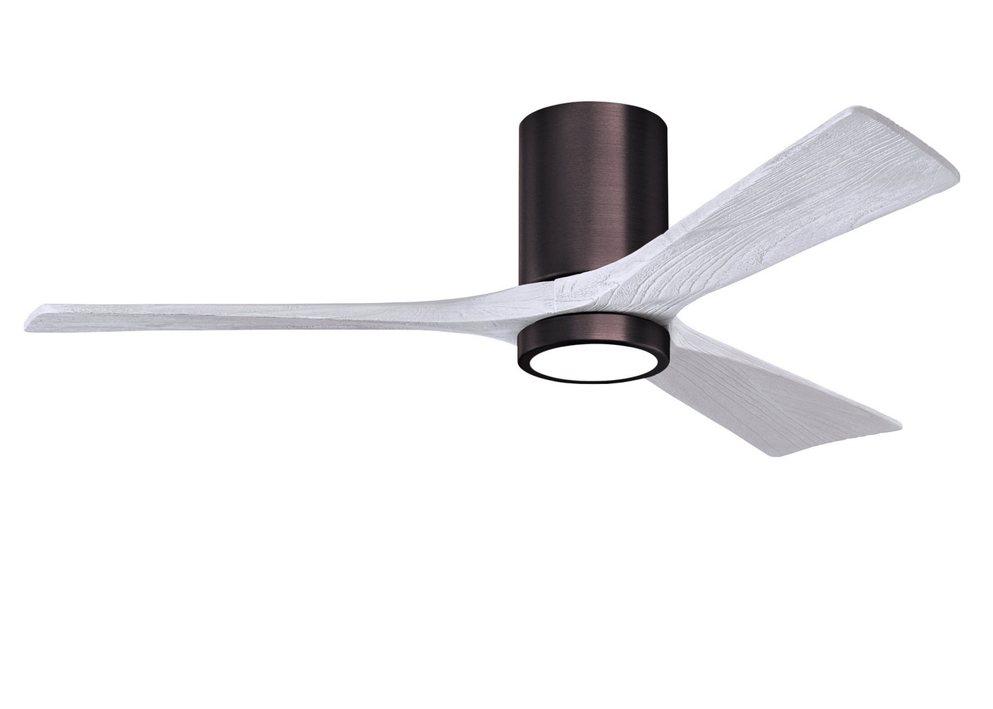 Matthews Fan Company - IR3HLK-BB-MWH-52 - 52"Ceiling Fan - Irene-3HLK - Brushed Bronze