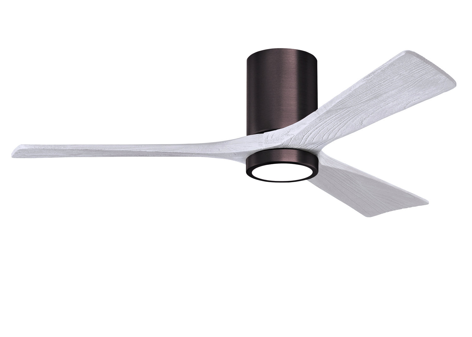 Matthews Fan Company - IR3HLK-BB-MWH-52 - 52"Ceiling Fan - Irene-3HLK - Brushed Bronze