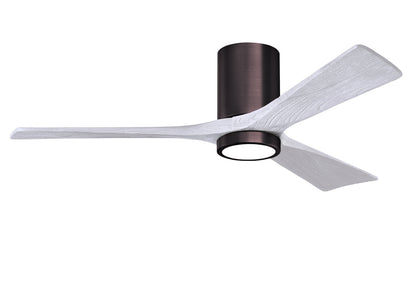 Matthews Fan Company - IR3HLK-BB-MWH-52 - 52"Ceiling Fan - Irene-3HLK - Brushed Bronze