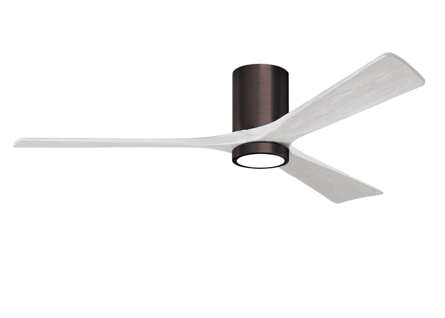 Matthews Fan Company - IR3HLK-BB-MWH-60 - 60"Ceiling Fan - Irene-3HLK - Brushed Bronze