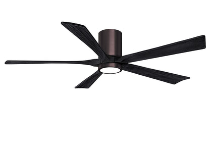 Matthews Fan Company - IR5HLK-BB-BK-60 - 60"Ceiling Fan - Irene-5HLK - Brushed Bronze