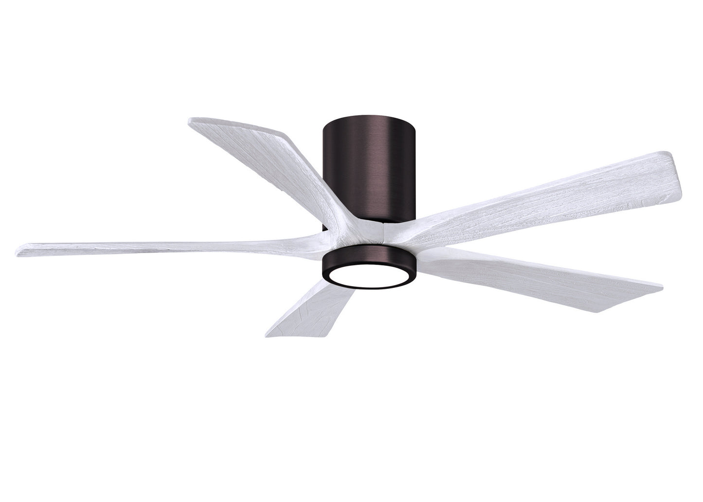 Matthews Fan Company - IR5HLK-BB-MWH-52 - 52"Ceiling Fan - Irene-5HLK - Brushed Bronze