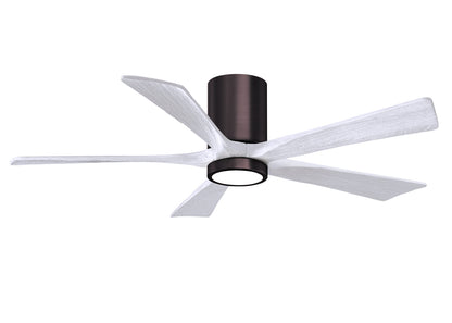 Matthews Fan Company - IR5HLK-BB-MWH-52 - 52"Ceiling Fan - Irene-5HLK - Brushed Bronze