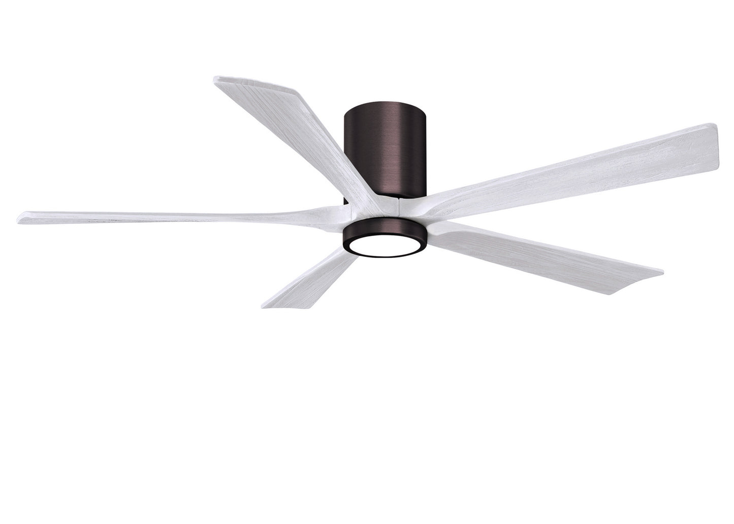 Matthews Fan Company - IR5HLK-BB-MWH-60 - 60"Ceiling Fan - Irene-5HLK - Brushed Bronze